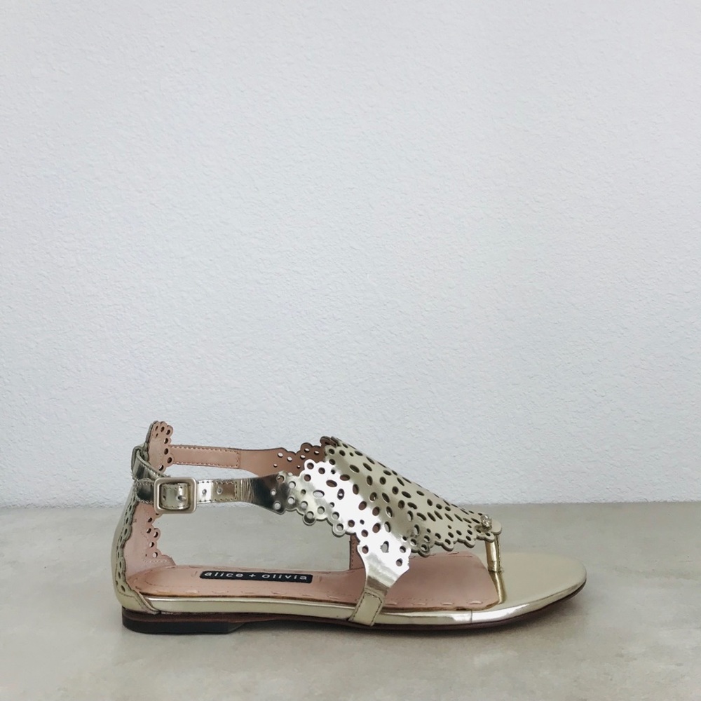 ALICE + OLIVIA Penelope leather sandals